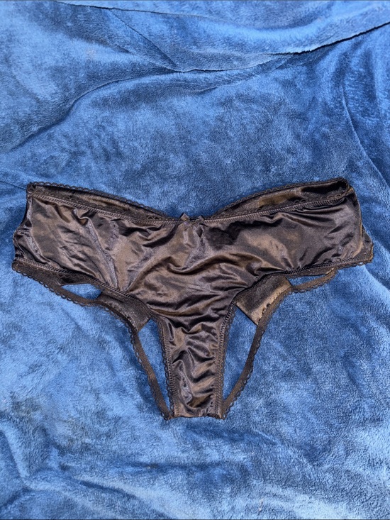 Victoria's Secret Other - Victoria's Secret Very Sexy Black Satin Cheeky
